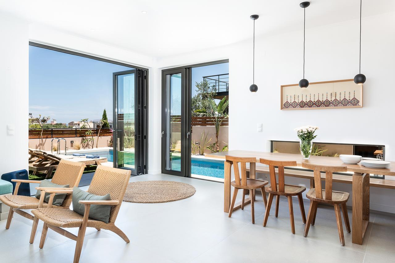 Fos Villa, A Luxe House With Private Heated Pool Galatás Exterior foto