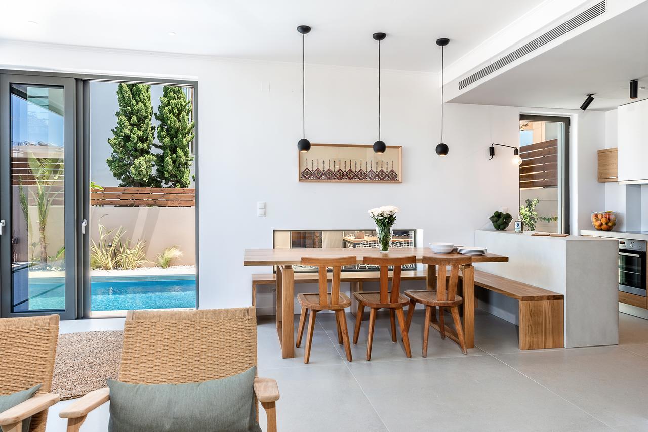 Fos Villa, A Luxe House With Private Heated Pool Galatás Exterior foto