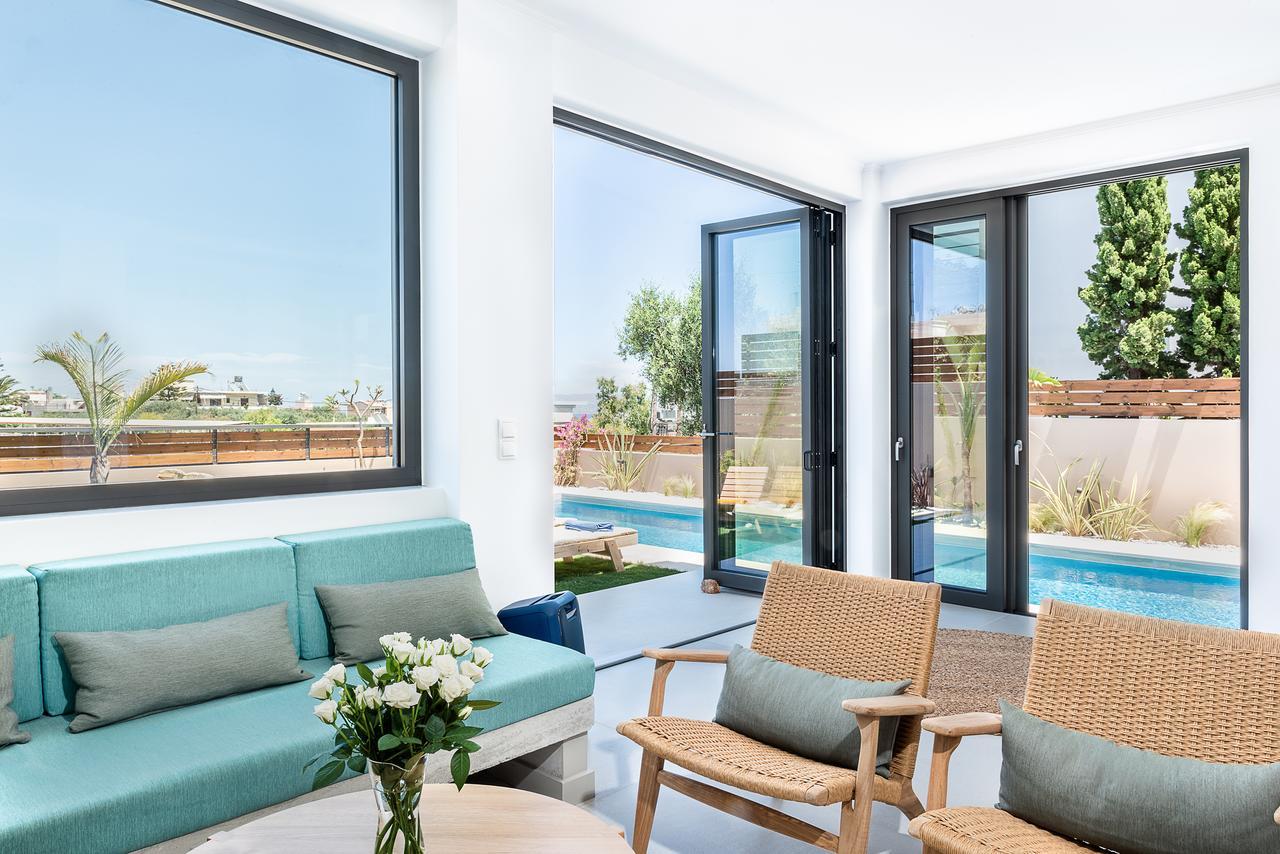 Fos Villa, A Luxe House With Private Heated Pool Galatás Exterior foto