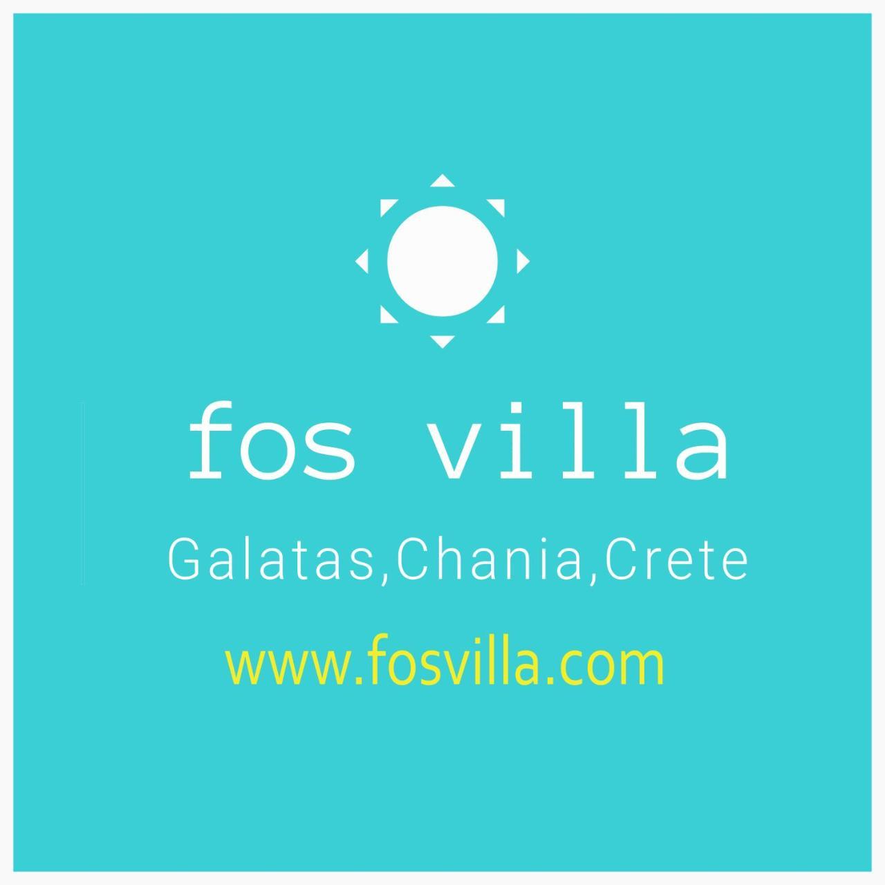 Fos Villa, A Luxe House With Private Heated Pool Galatás Exterior foto