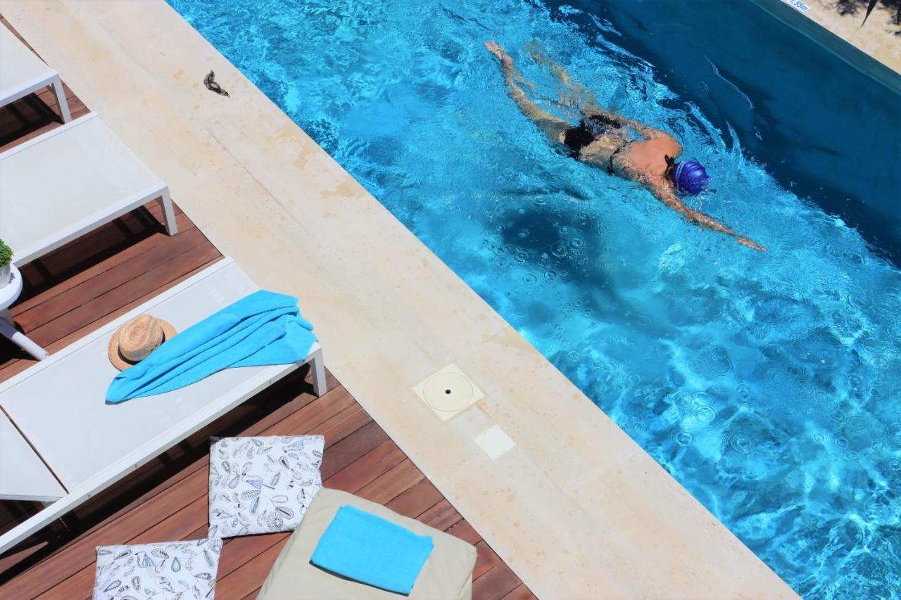 Fos Villa, A Luxe House With Private Heated Pool Galatás Exterior foto